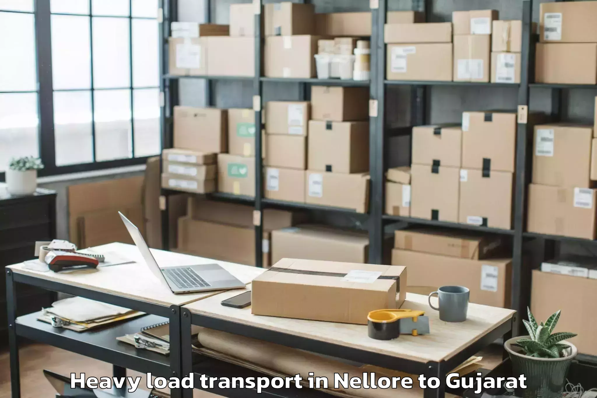 Expert Nellore to Palanpur Heavy Load Transport